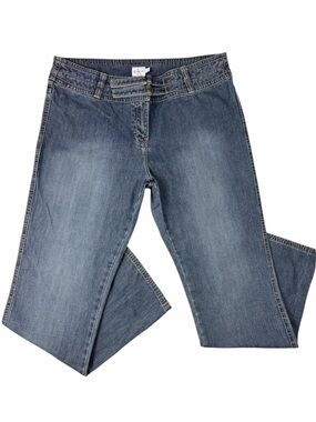 Vintage Y2K (70’s) Calvin Klein Double Buckle Faded Retro Low Rise Jeans (14)
